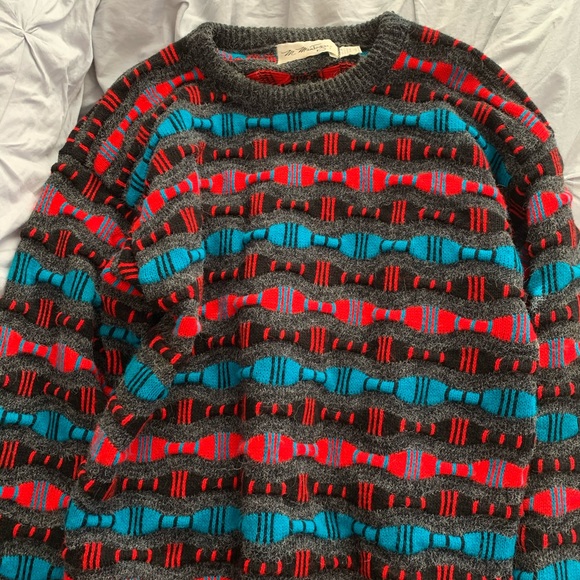 vintage pattern ski sweater - Picture 2 of 3